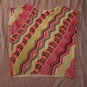 Multi colored dress blouse